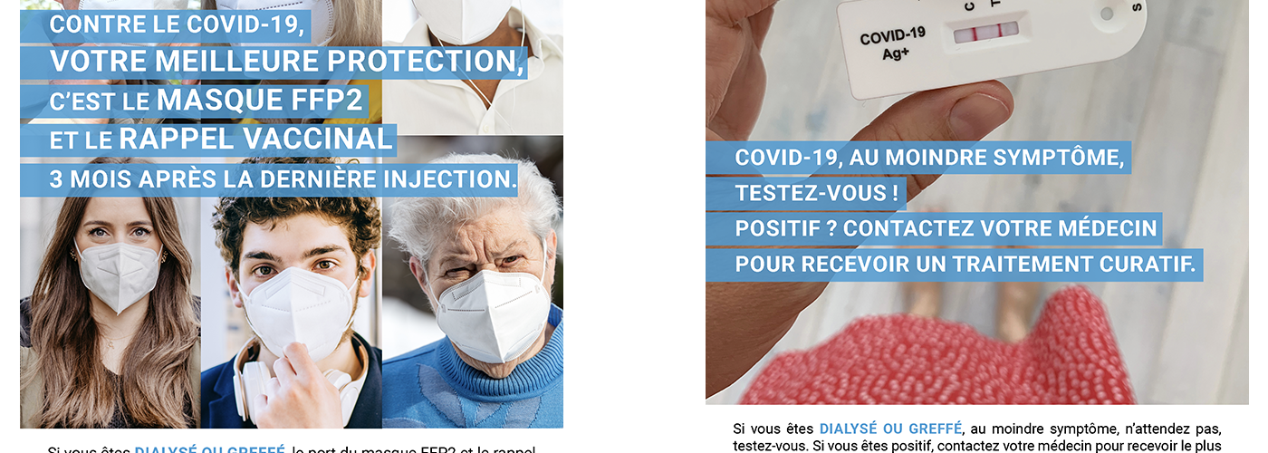  Campagne dans les lieux de soins : protection Covid des patients dialysés et transplantés