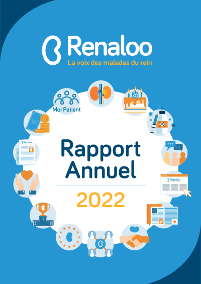 Couverture du Rapport d'activité 2022 de l'association Renaloo